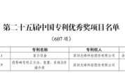 八字命盘光峰科技两项发明专利荣获第二十五届中国专利优秀奖